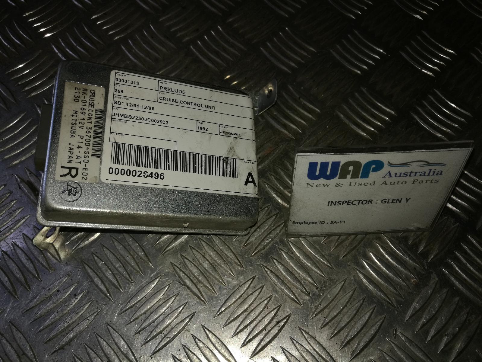 View Auto part Cruise Control Unit Honda Prelude 1992