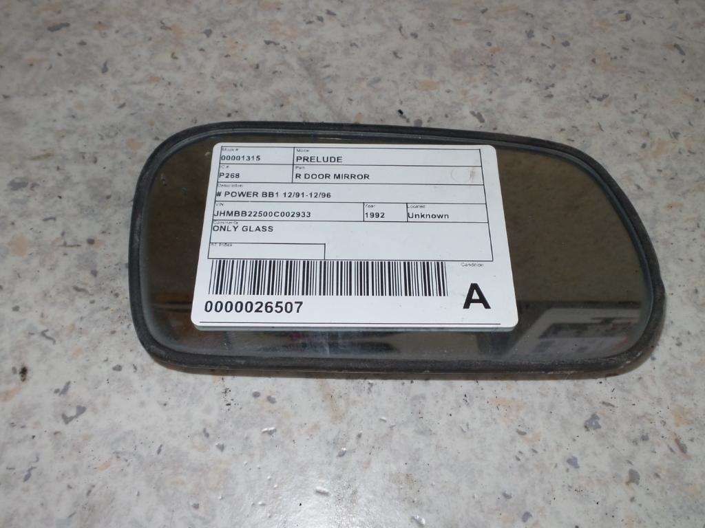 View Auto part Right Door Mirror Honda Prelude 1992