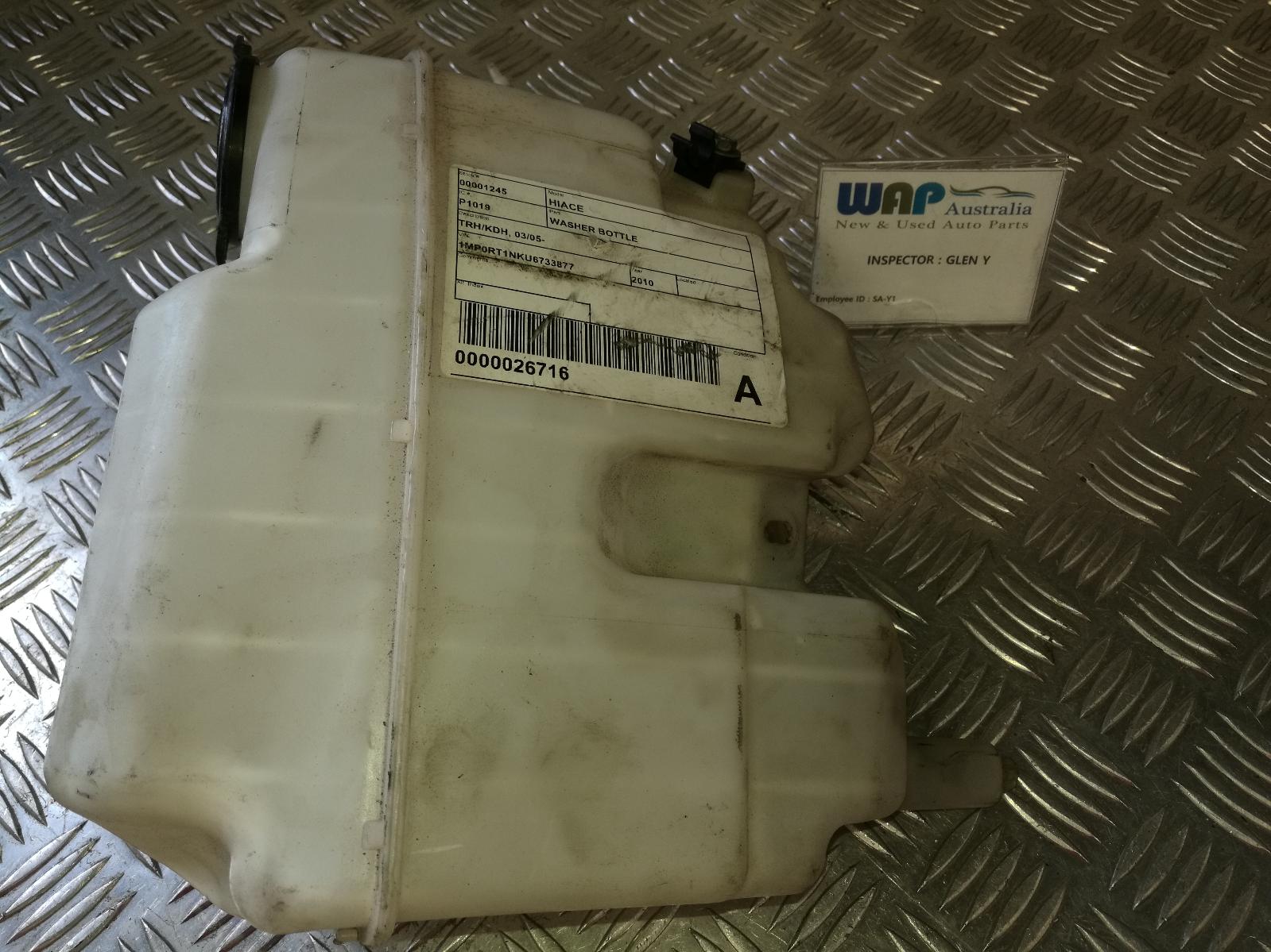 View Auto part Washer Bottle Toyota Hiace 2010