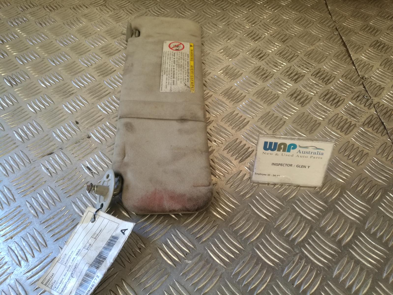 2010 Toyota Hiace Sunvisor View Auto part Sunvisor Toyota Hiace 2010