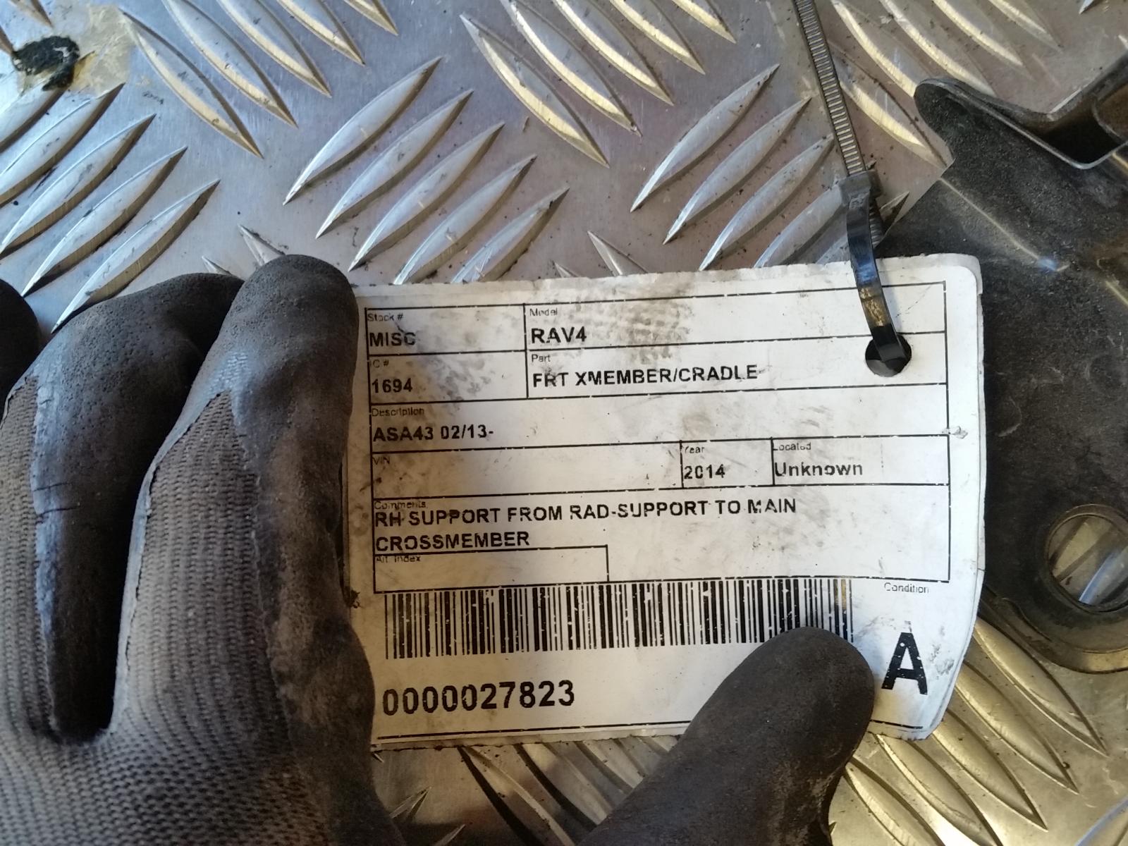 2014 Toyota Rav4 Frt Xmember/Cradle View Auto part Frt Xmember/Cradle Toyota Rav4 2014