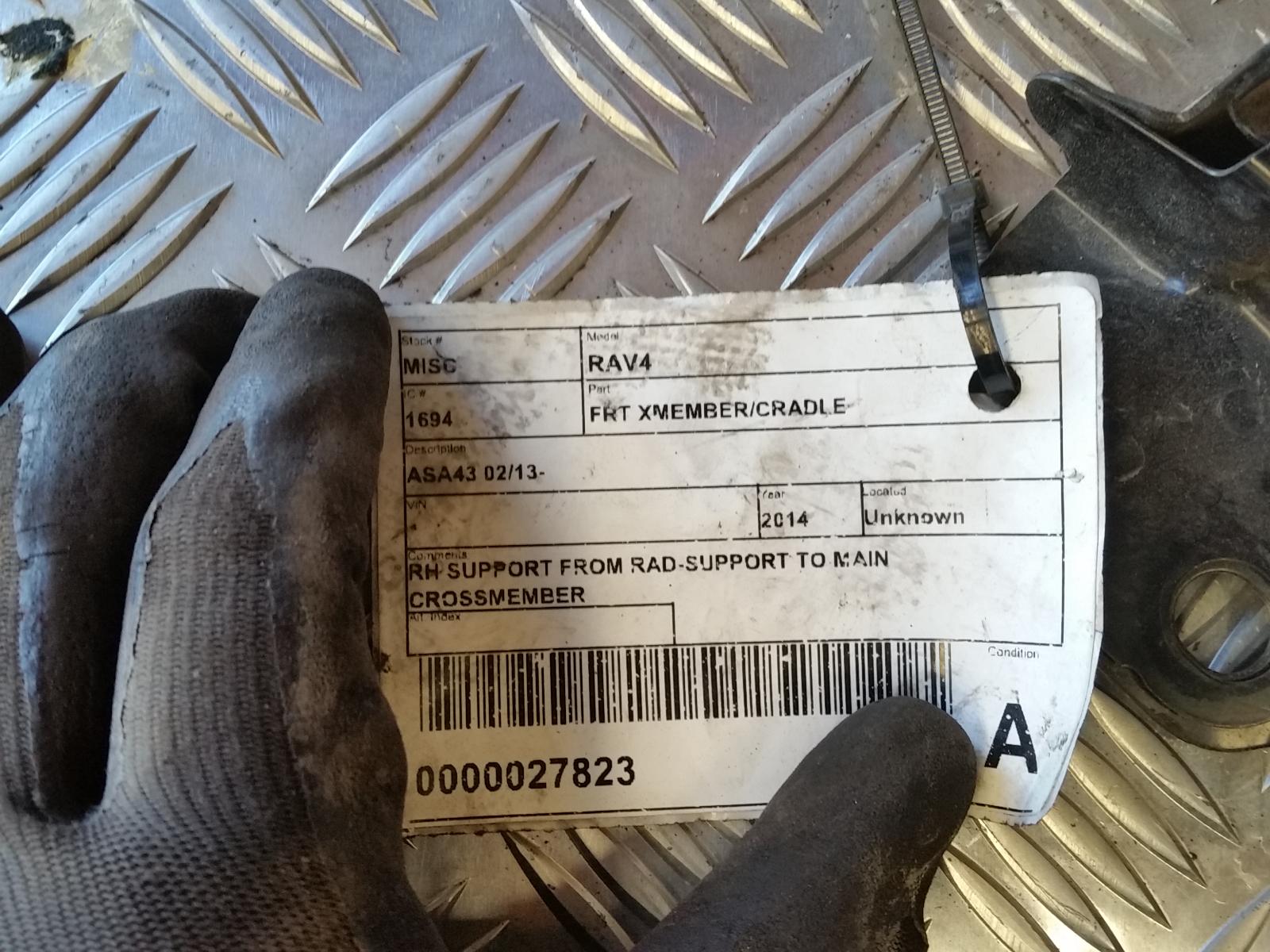 2014 Toyota Rav4 Frt Xmember/Cradle View Auto part Frt Xmember/Cradle Toyota Rav4 2014