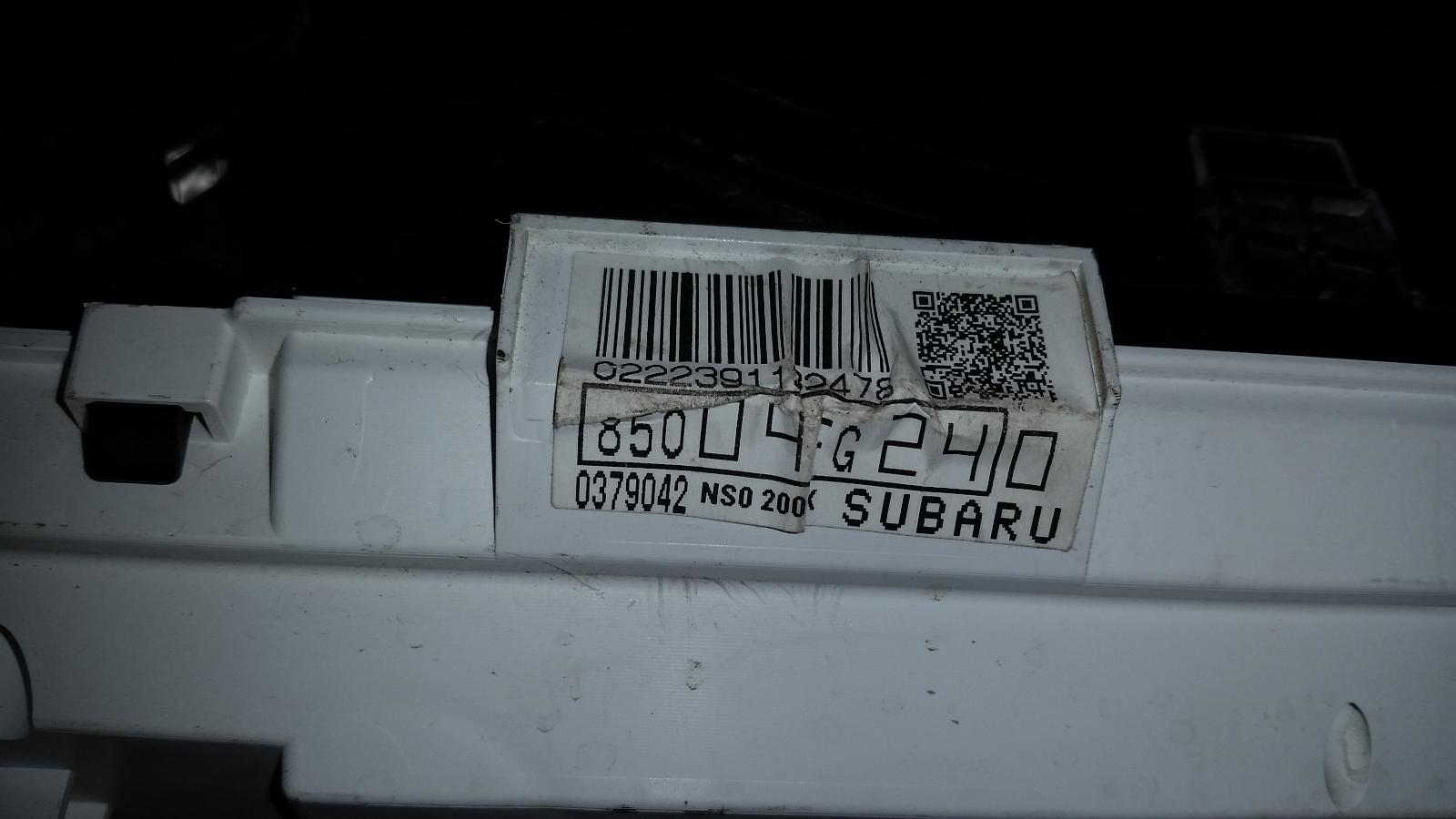 2010 Subaru Impreza Instrument Cluster View Auto part Instrument Cluster Subaru Impreza 2010