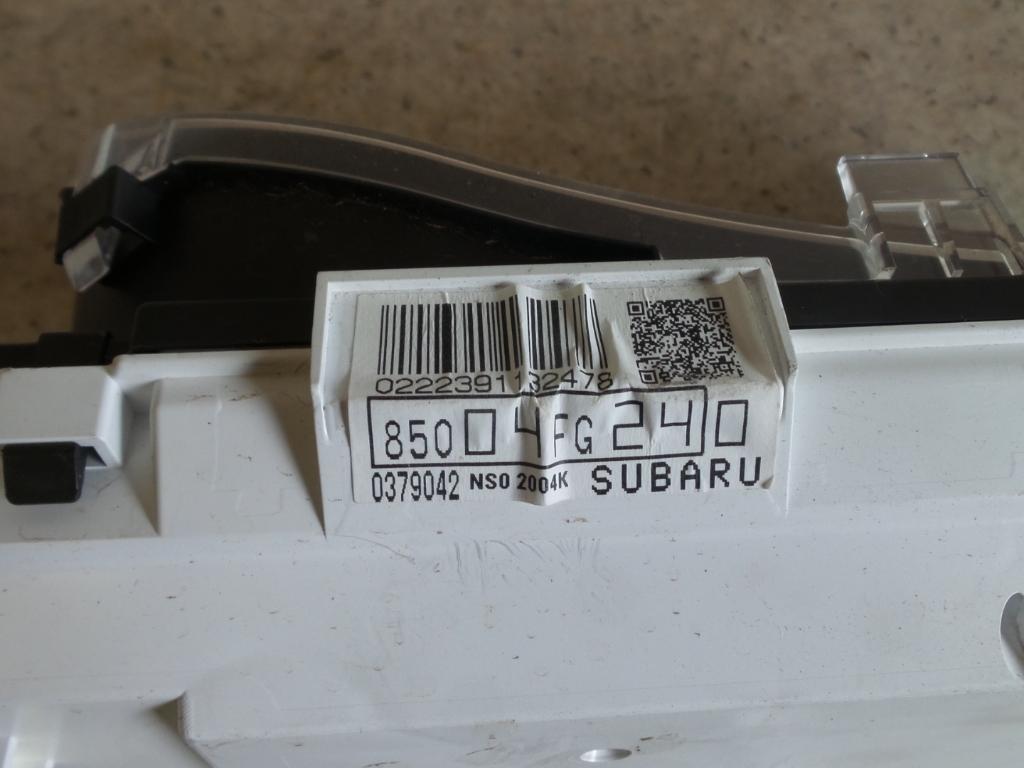 2010 Subaru Impreza Instrument Cluster View Auto part Instrument Cluster Subaru Impreza 2010