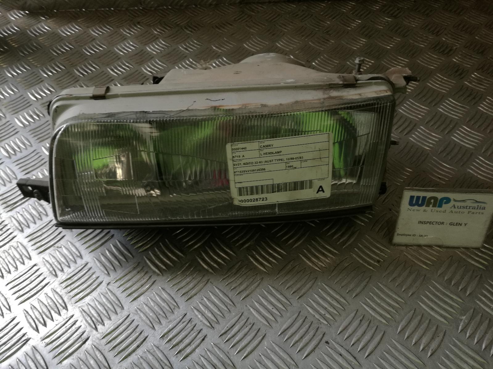 View Auto part Left Headlamp Toyota Camry 1990