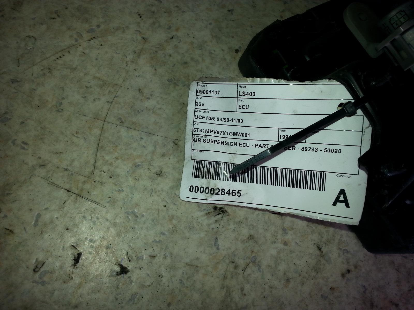 View Auto part Ecu Lexus Ls400 1991