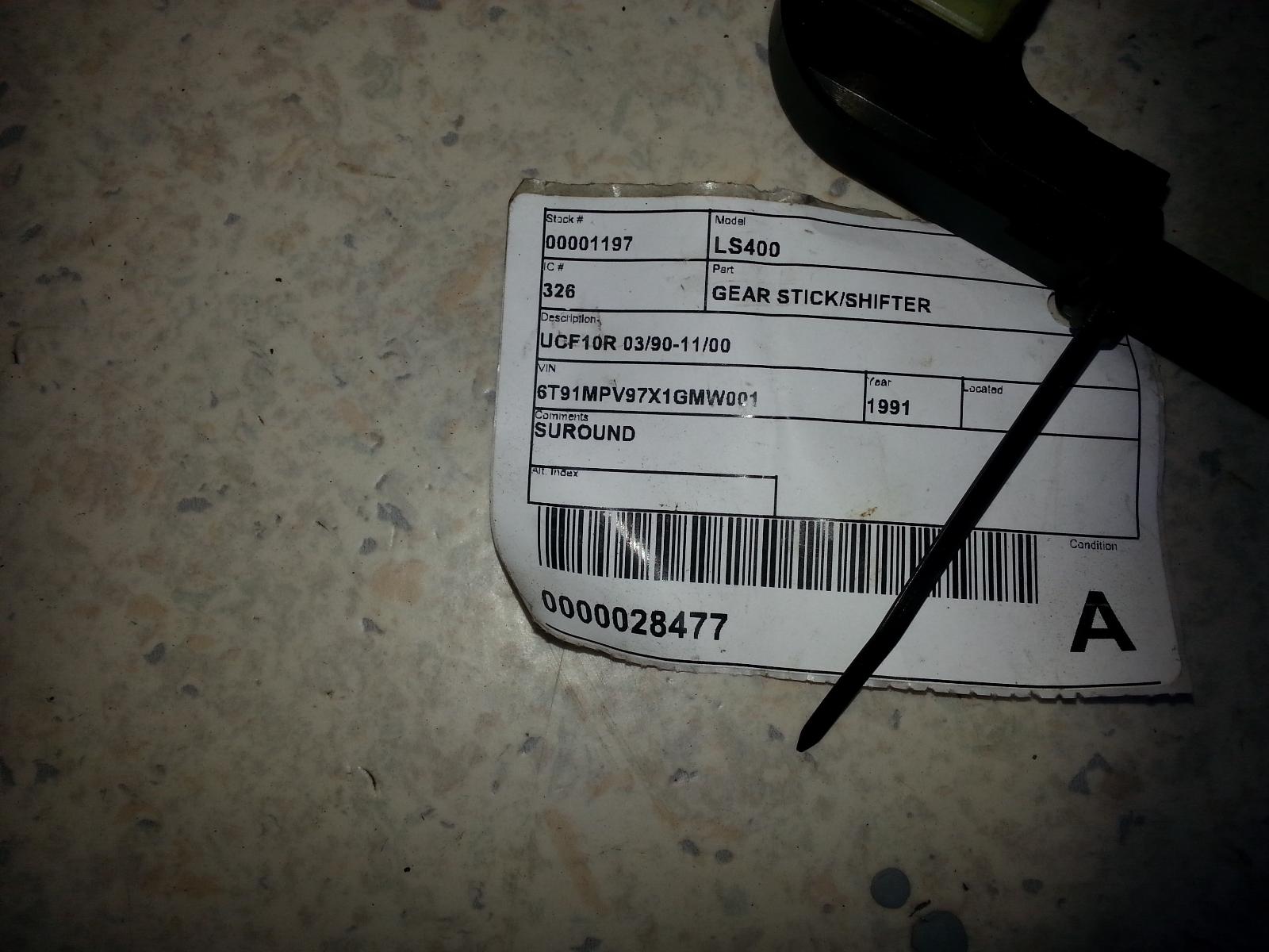View Auto part Gear Stick/Shifter Lexus Ls400 1991