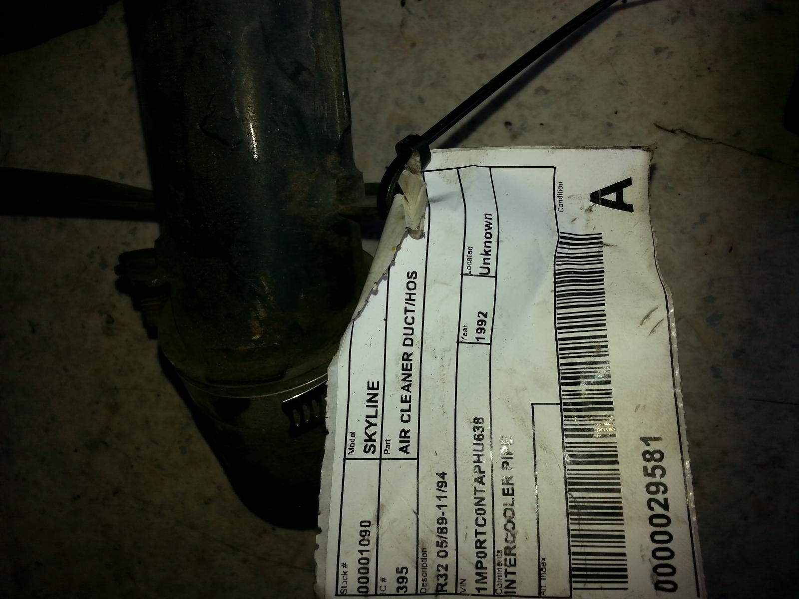 1992 Nissan Skyline Air Cleaner Duct/Hos View Auto part Air Cleaner Duct/Hos Nissan Skyline 1992