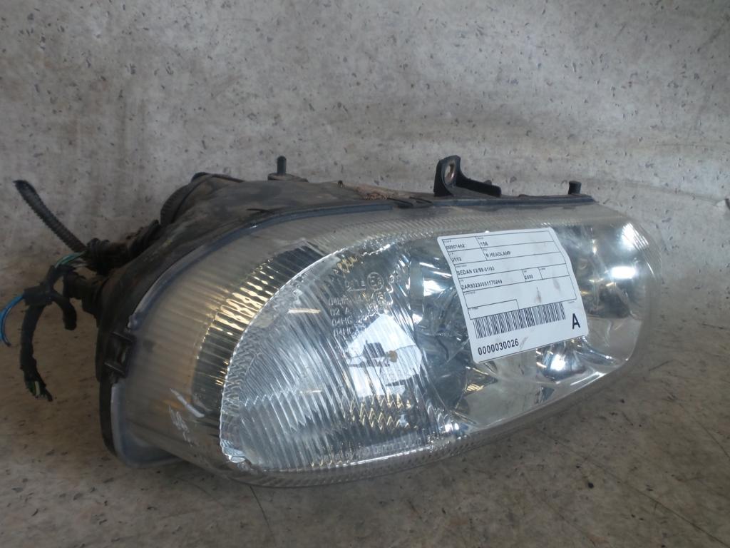 2000 Alfa Romeo 156 Right Headlamp View Auto part Right Headlamp Alfa Romeo 156 2000