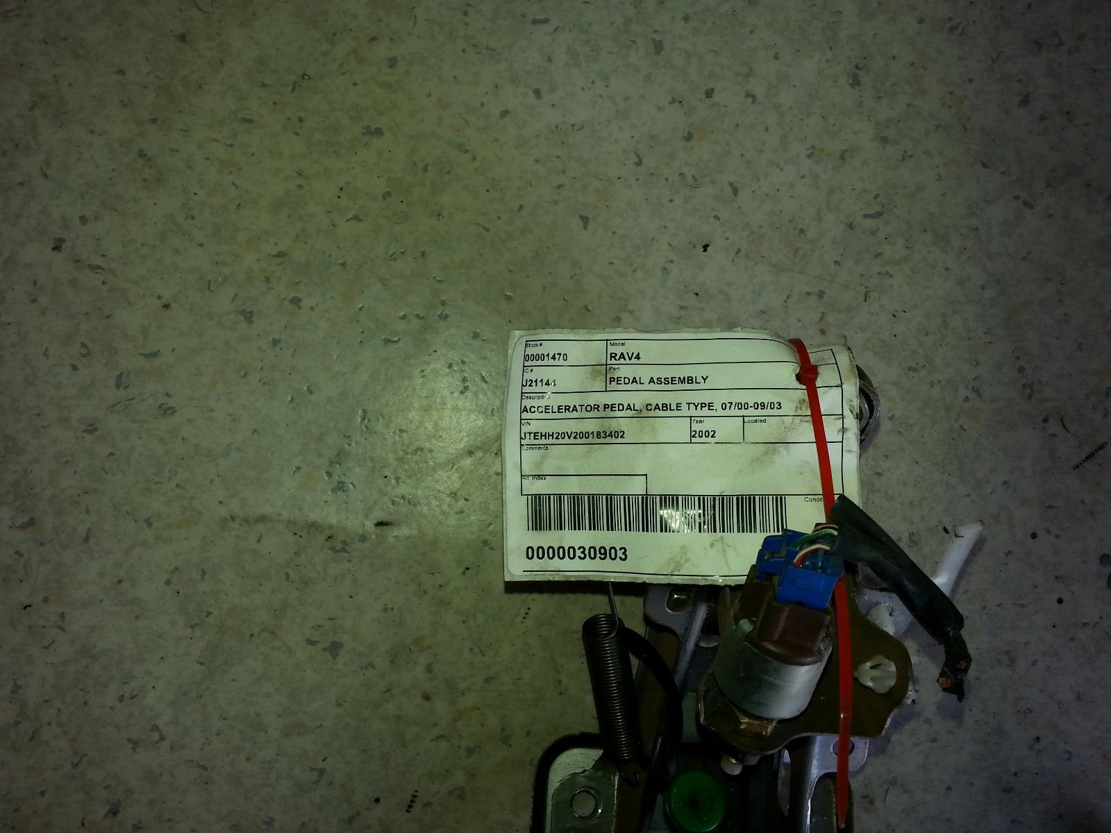 View Auto part Pedal Assembly Toyota Rav4 2002