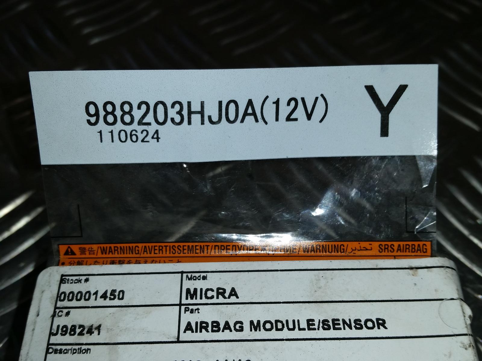 View Auto part Airbag Module/Sensor Nissan Micra 2012