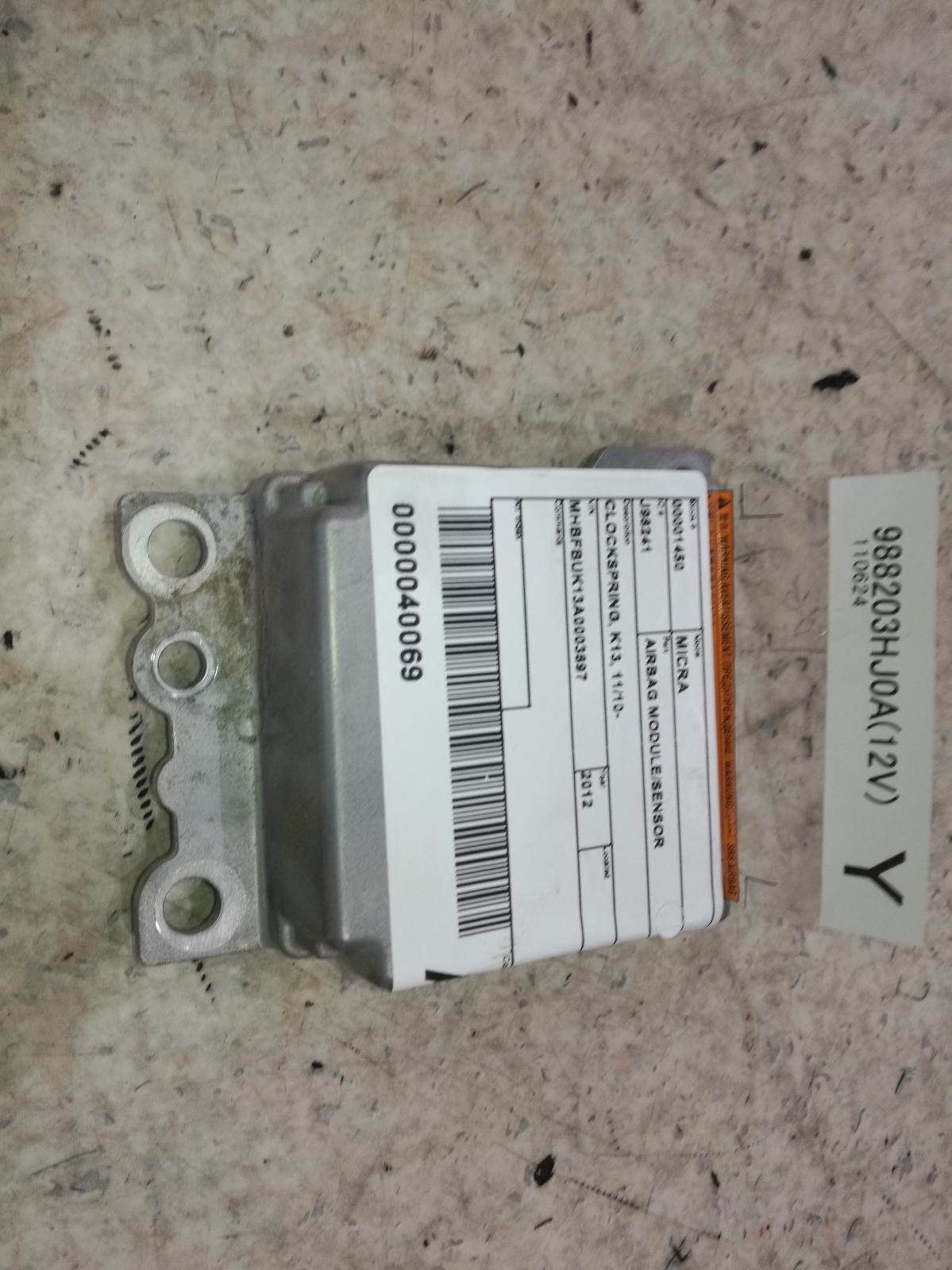 View Auto part Airbag Module/Sensor Nissan Micra 2012