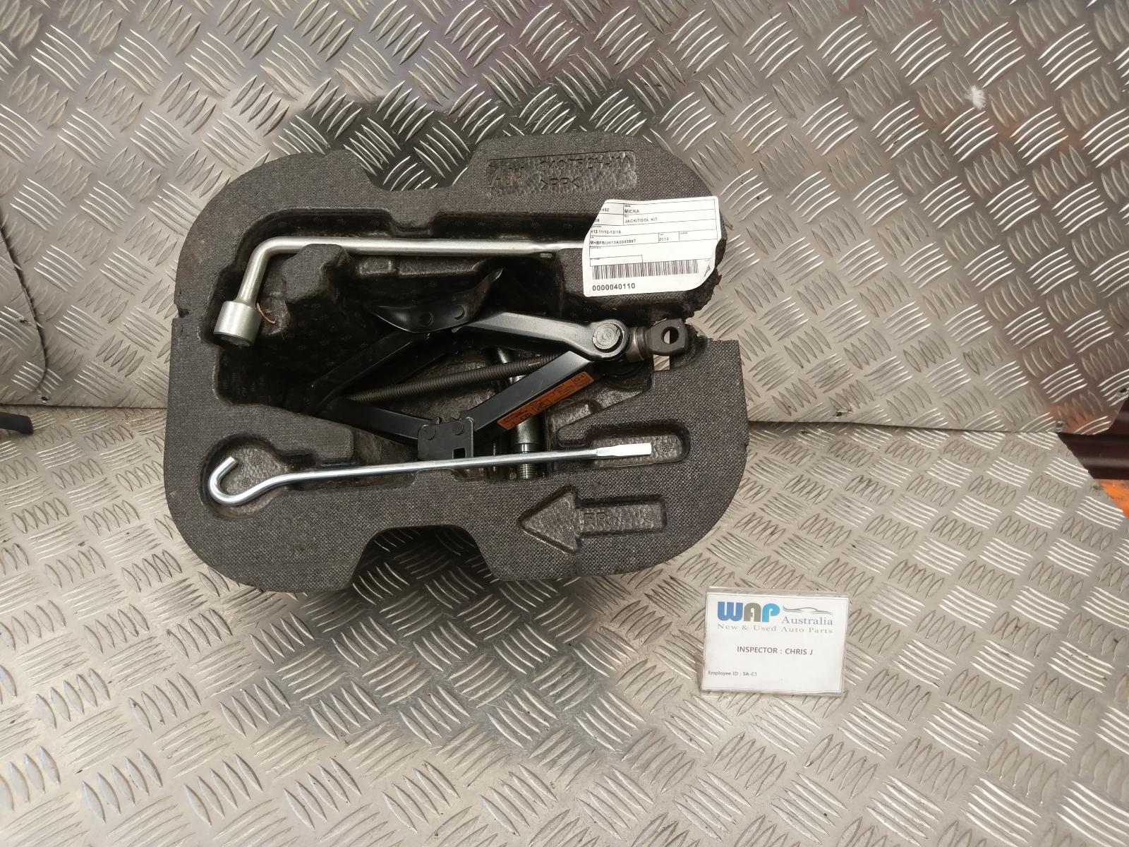 2012 Nissan Micra Jack/Tool Kit View Auto part Jack/Tool Kit Nissan Micra 2012