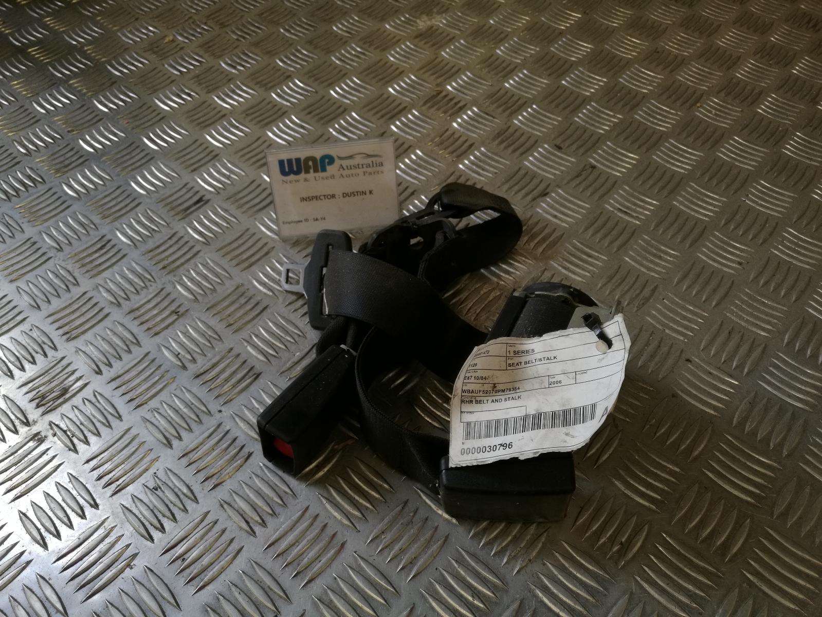 2006 Bmw 1 Series Seatbelt/Stalk View Auto part Seatbelt/Stalk Bmw 1 Series 2006