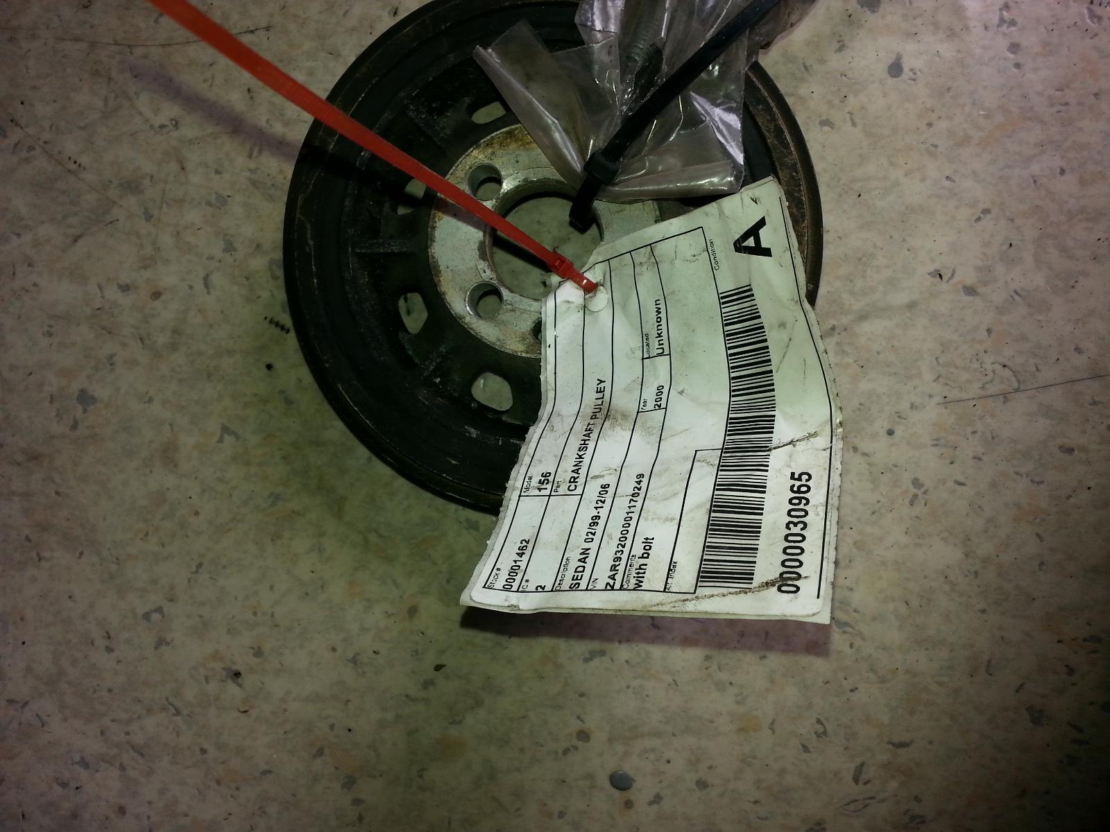 View Auto part Crankshaft Pulley Alfa Romeo 156 2000
