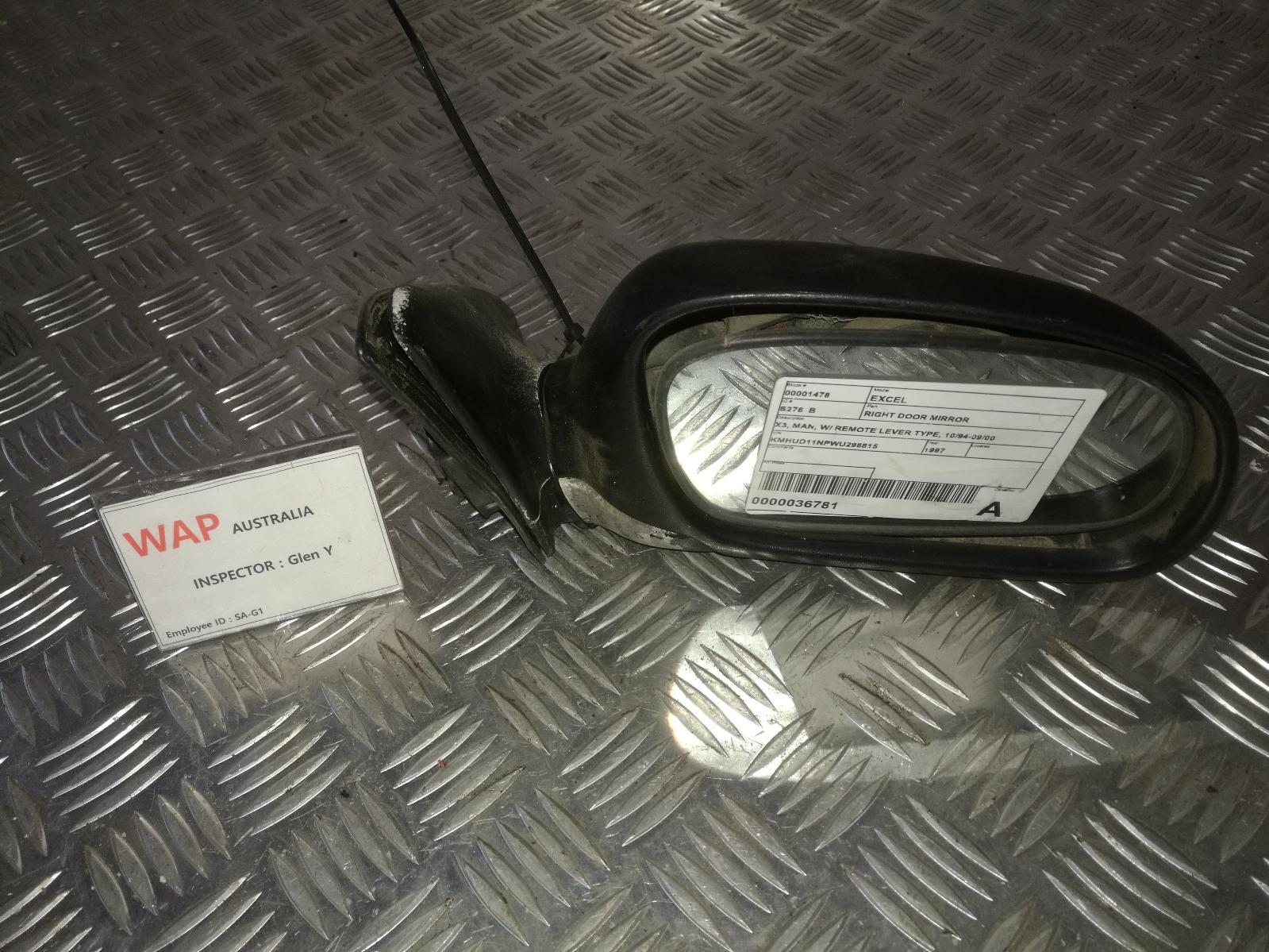 View Auto part Right Door Mirror Hyundai Excel 1997