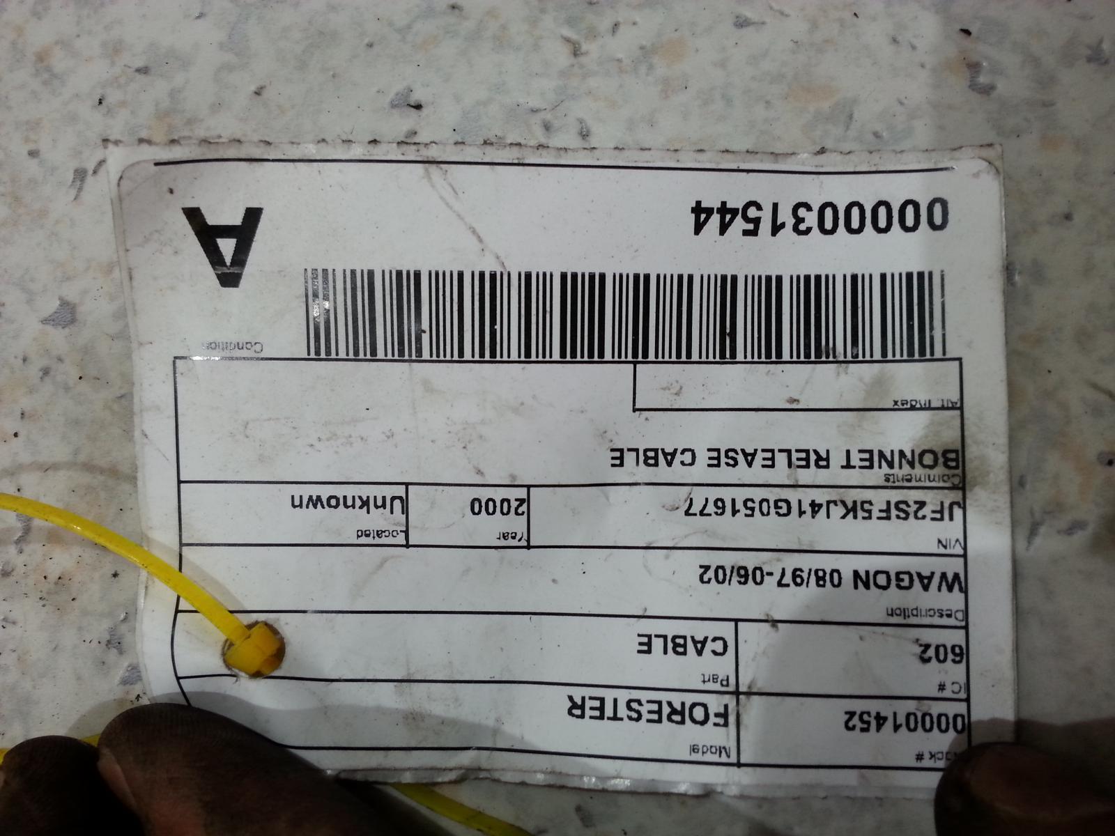 View Auto part Cable Subaru Forester 2000