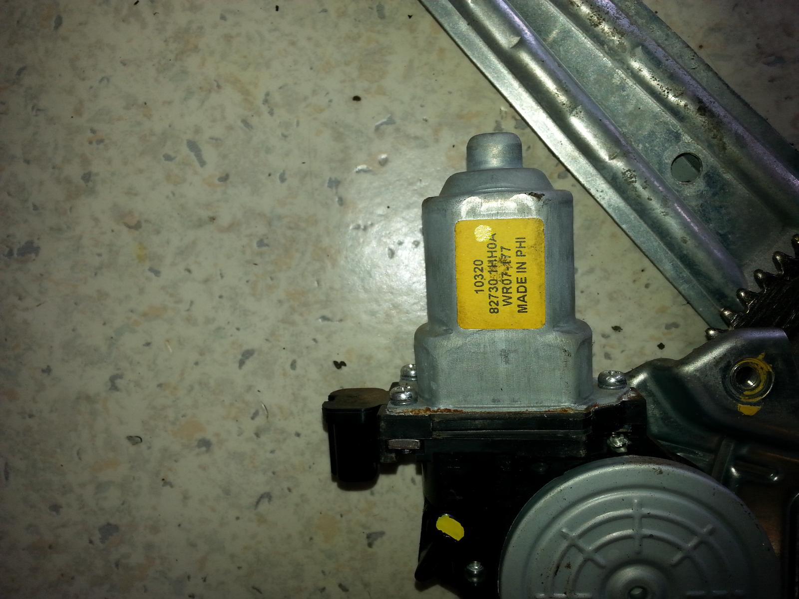 2011 Nissan Micra Left Rear Wnd Reg/Motor View Auto part Left Rear Wnd Reg/Motor Nissan Micra 2011