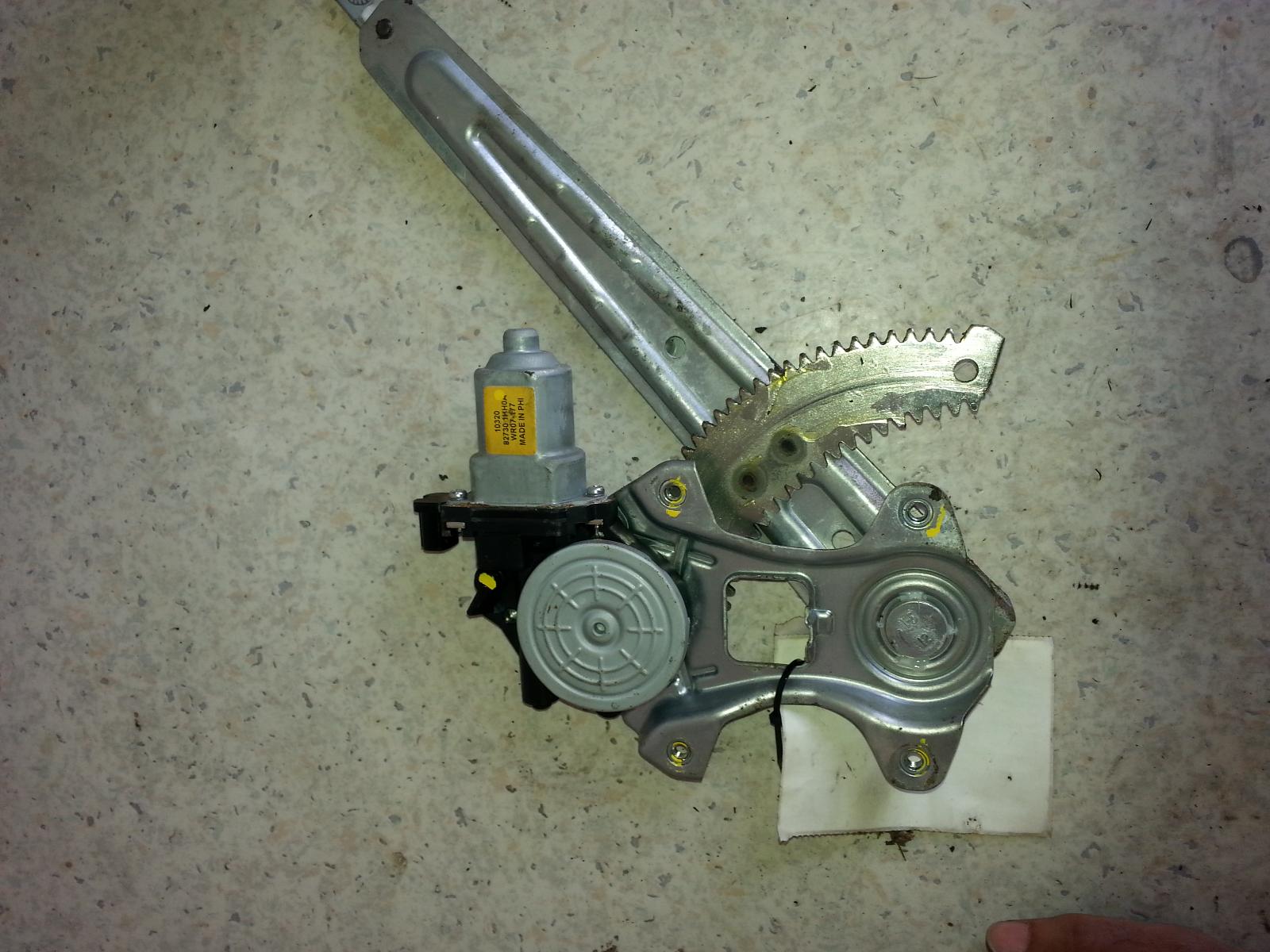2011 Nissan Micra Left Rear Wnd Reg/Motor View Auto part Left Rear Wnd Reg/Motor Nissan Micra 2011