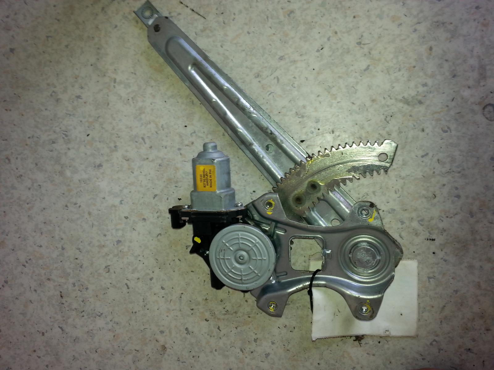 2011 Nissan Micra Left Rear Wnd Reg/Motor View Auto part Left Rear Wnd Reg/Motor Nissan Micra 2011