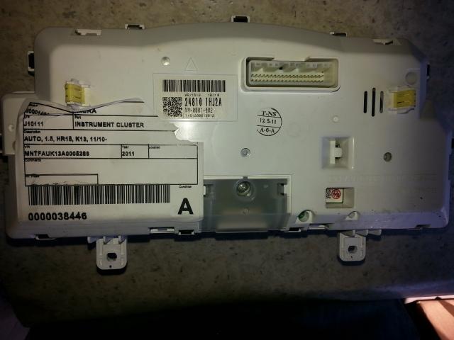 2011 Nissan Micra Instrument Cluster View Auto part Instrument Cluster Nissan Micra 2011