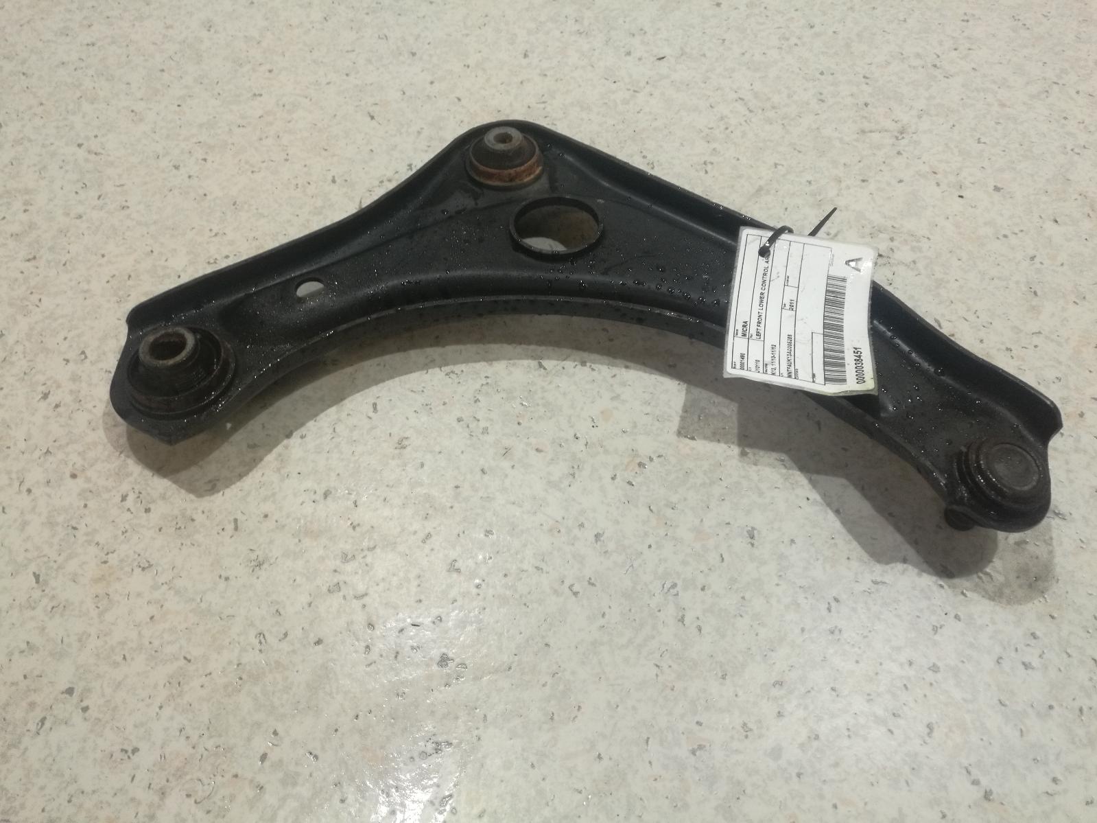 2011 Nissan Micra Left Front Lower Control Arm View Auto part Left Front Lower Control Arm Nissan Micra 2011