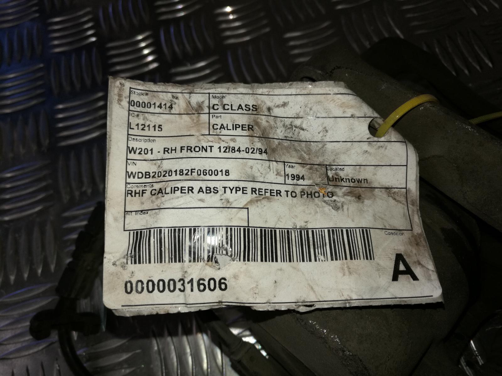1995 Mercedes C Class Caliper View Auto part Caliper Mercedes C Class 1995