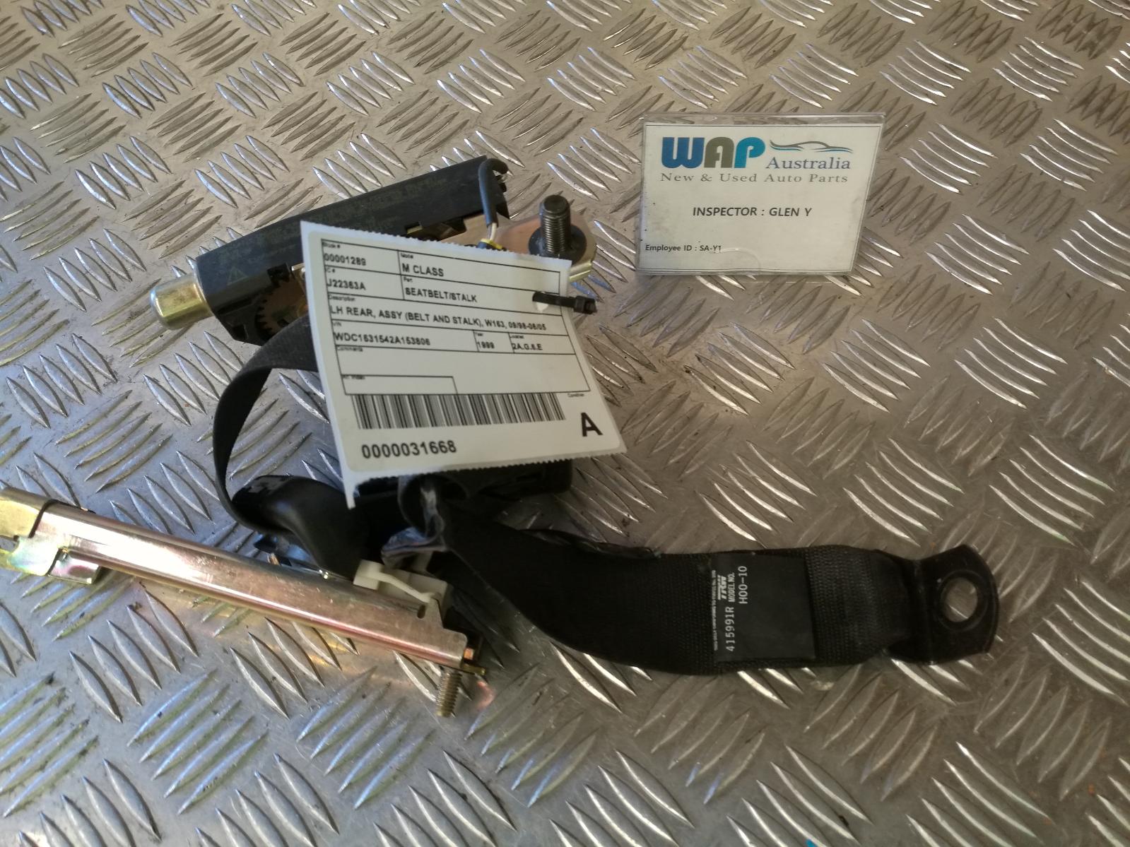 View Auto part Seatbelt/Stalk Mercedes M Class 1999