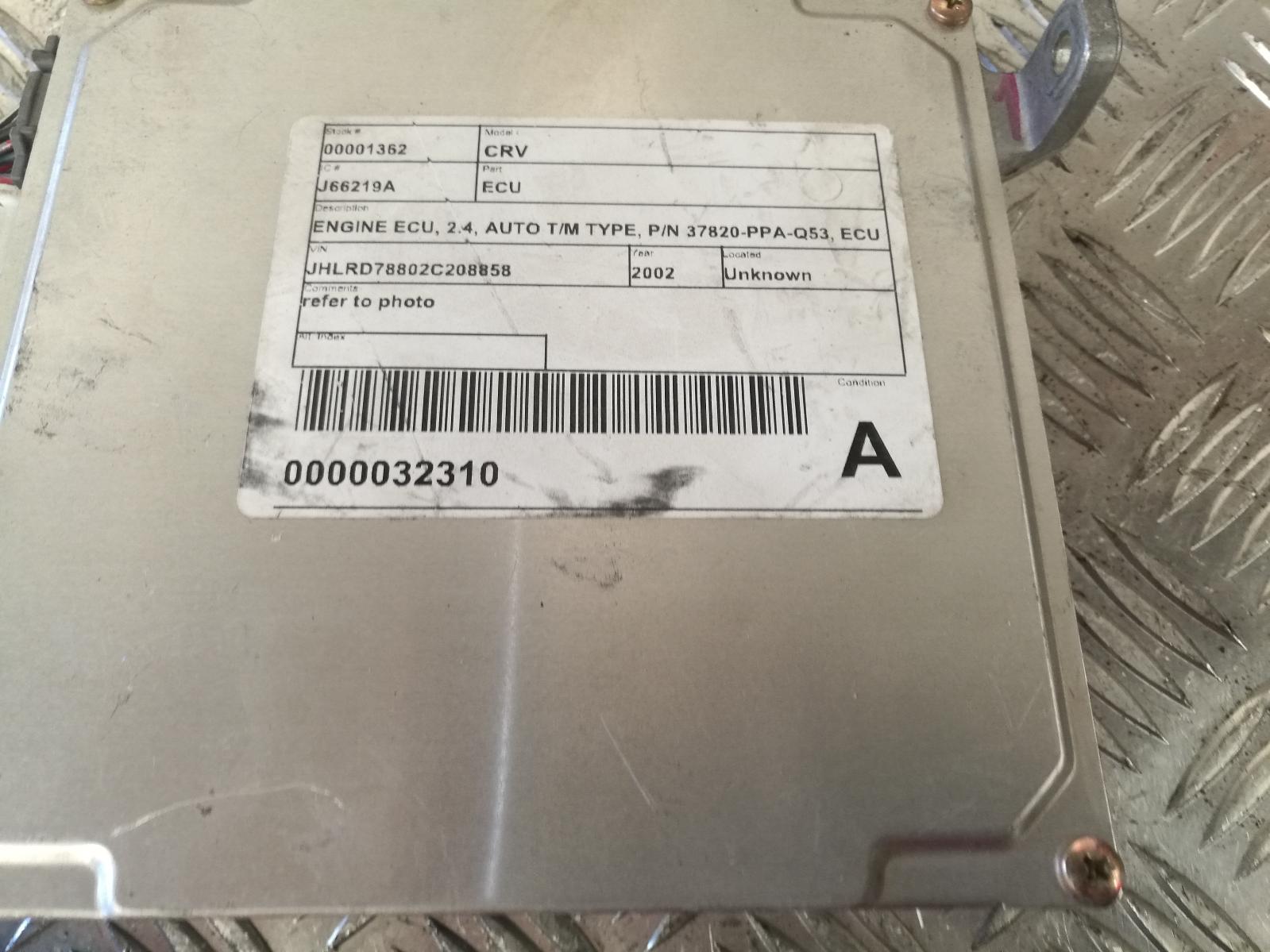 2002 Honda Crv Ecu View Auto part Ecu Honda Crv 2002