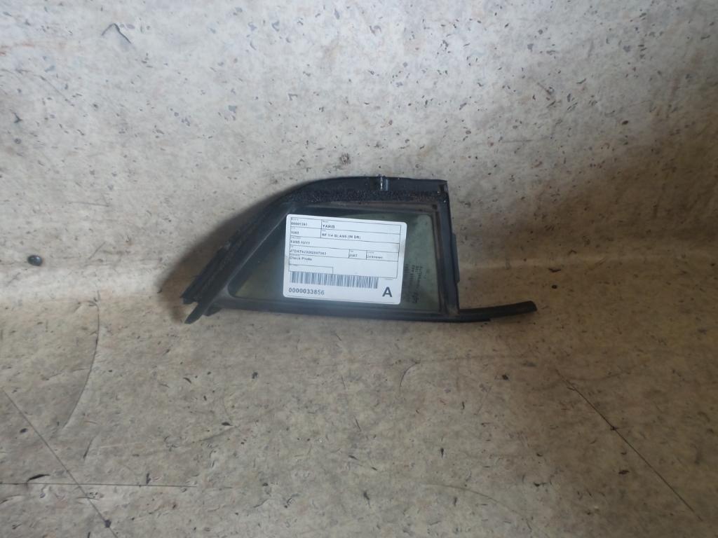 View Auto part Right Front 1/4 Door Glass Toyota Yaris 2007