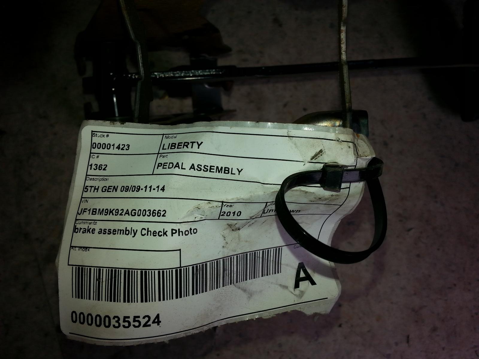 View Auto part Pedal Assembly Subaru Liberty 2010