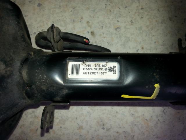 2001 Volkswagen Bora Left Front Strut View Auto part Left Front Strut Volkswagen Bora 2001