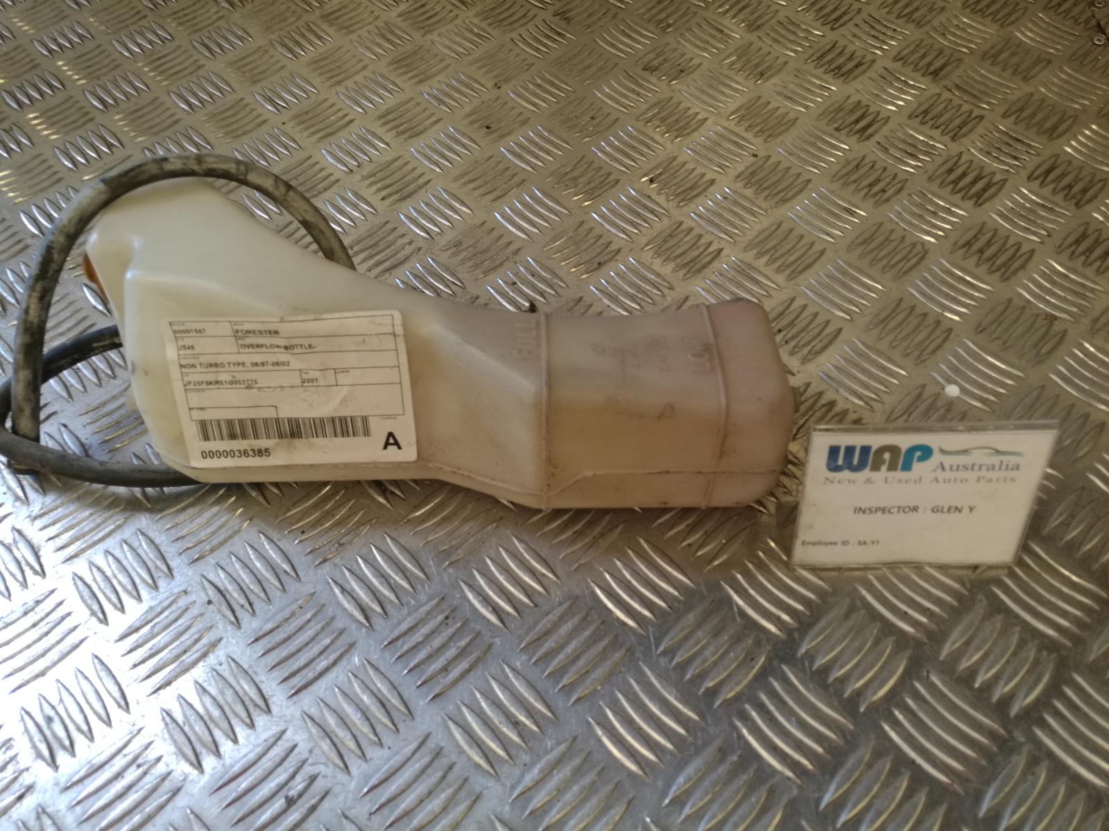 View Auto part Overflow Bottle Subaru Forester 2001