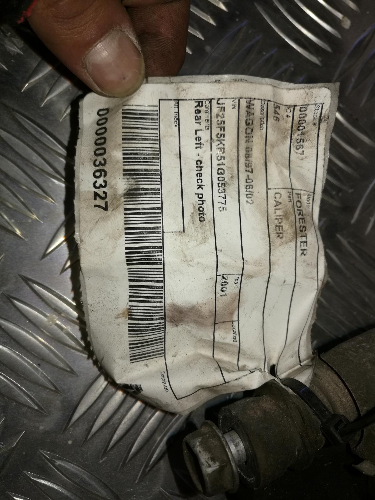 View Auto part Caliper Subaru Forester 2001
