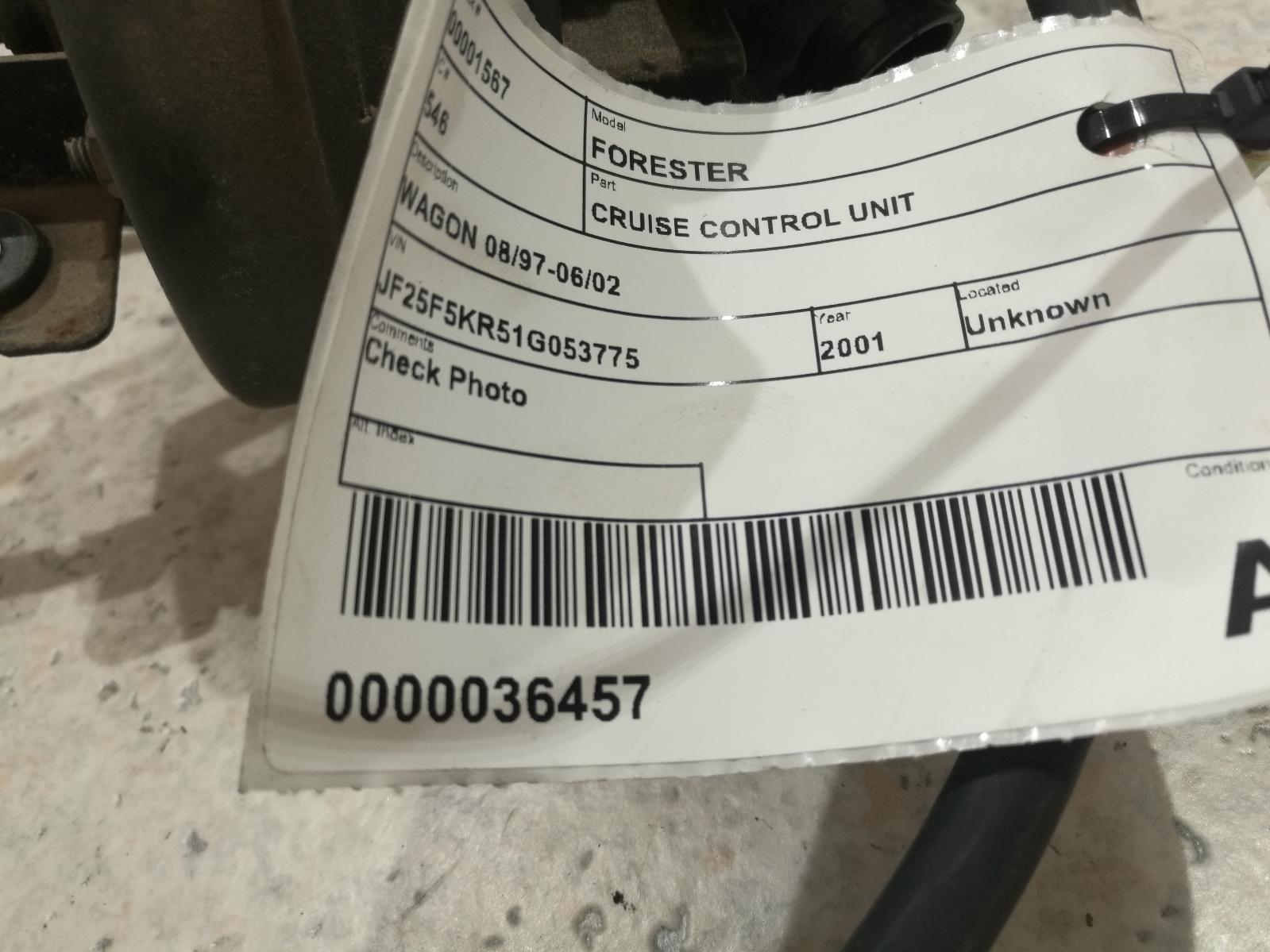 View Auto part Cruise Control Unit Subaru Forester 2001