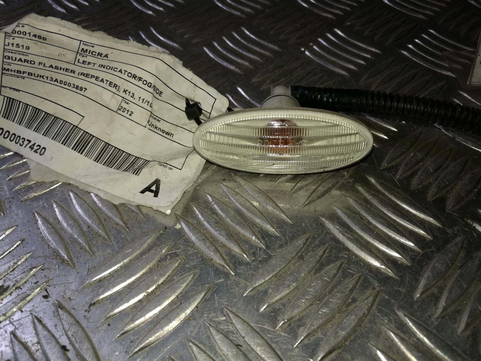 View Auto part Left Indicator/Fog/Side Nissan Micra 2012