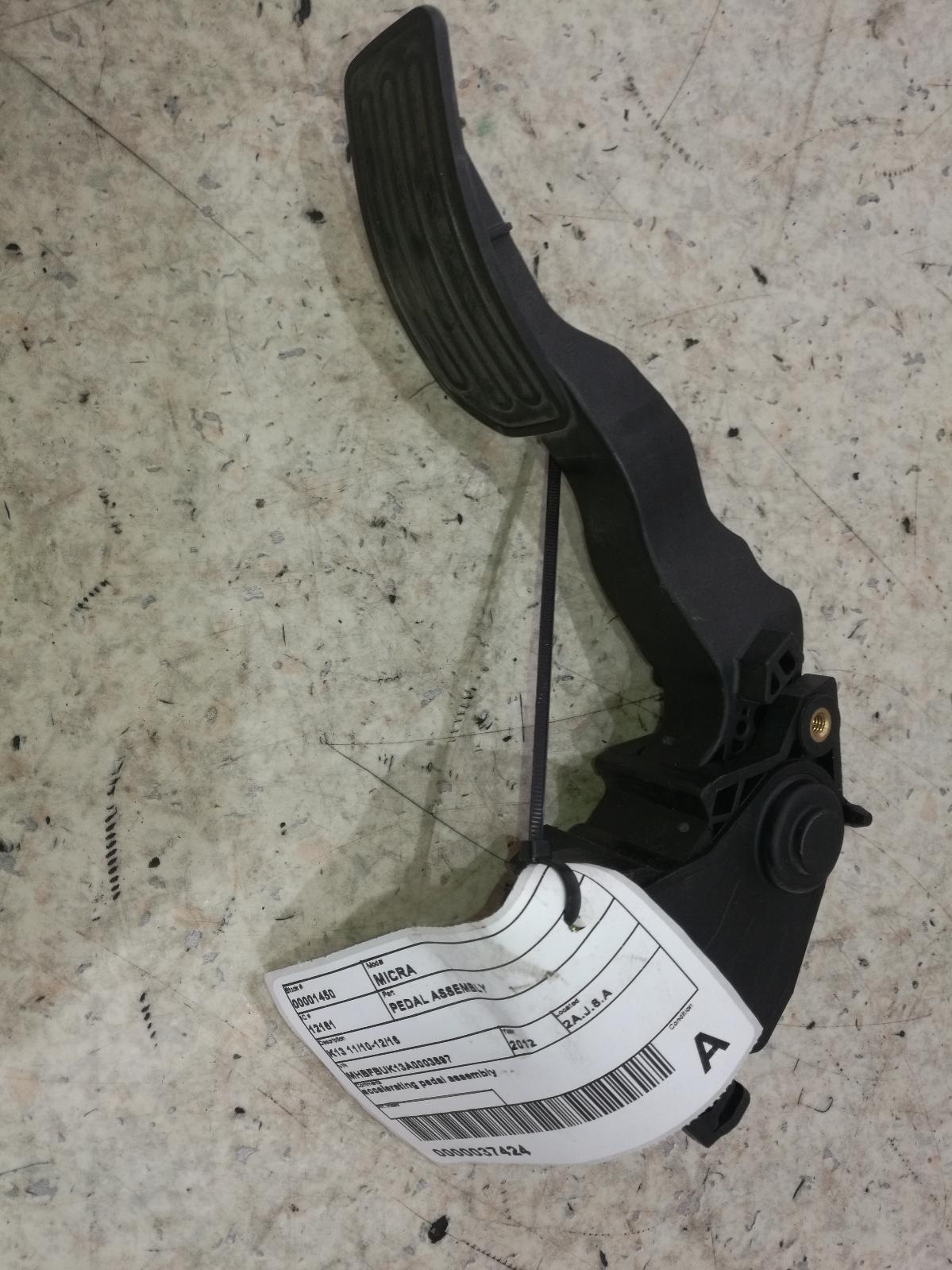 2012 Nissan Micra Pedal Assembly View Auto part Pedal Assembly Nissan Micra 2012