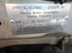 View Auto part Bonnet Mazda Tribute 2002