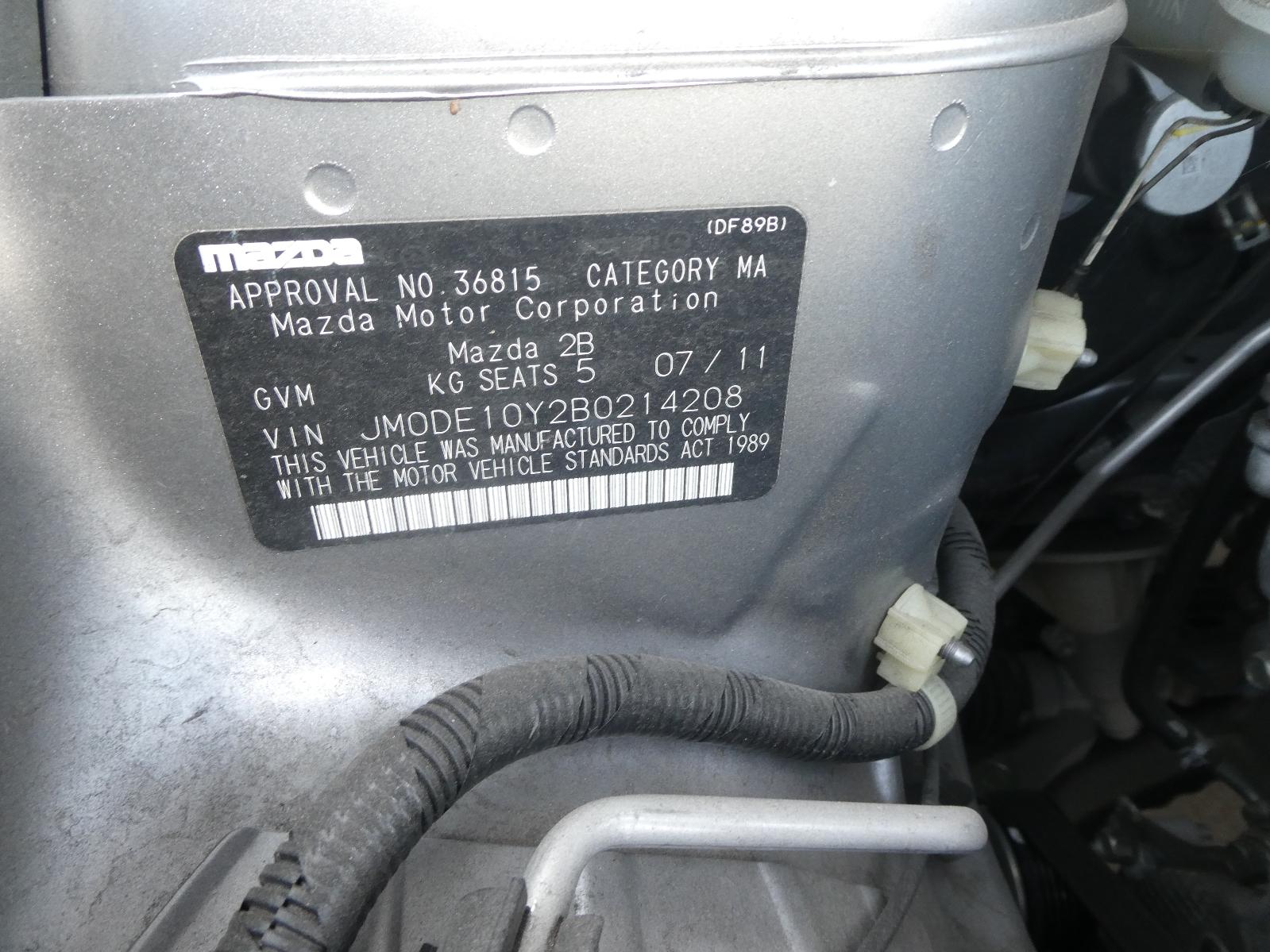 View Auto part Left Front Window Reg/Motor Mazda 2 2011