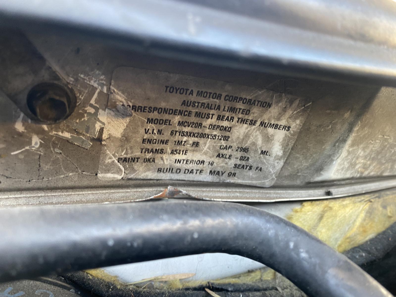 View Auto part Engine Toyota Camry 1998