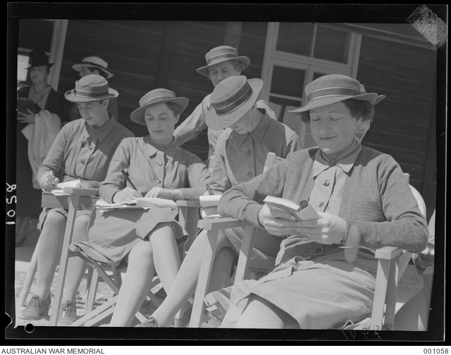 GAZA RIDGE - SOME OF THE SISTERS RELAX. ARMY. NURSES - RECREATION IN ...