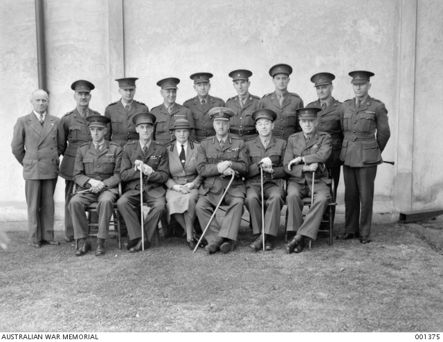 MEDICAL GROUP. LEFT TO RIGHT: BACK ROW: MR. WITHERS, LT. BARNET, CAPT ...