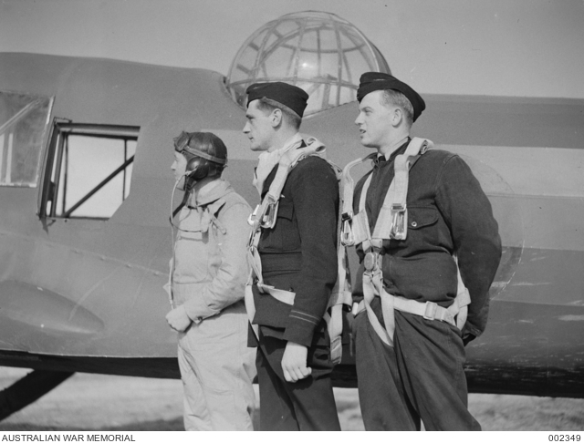 RAAF TRAINING. BEFORE TAKING OFF. (NEGATIVE BY C. BOTTOMLEY ...