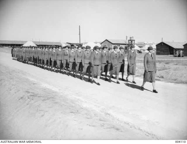 GAZA RIDGE - NURSES ON PARADE. IN THEIR SMART 