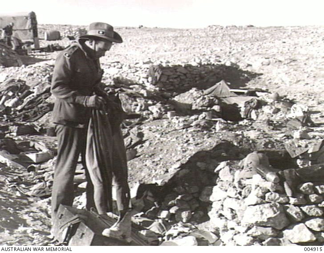 BARDIA. THE STATE OF THE ITALIAN INFANTRY POSITIONS NEAR BARDIA AFTER ...