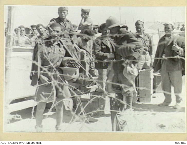 TOBRUK. GERMAN AND ITALIAN PRISONERS CAPTURED DURING PATROLS AROUND ...