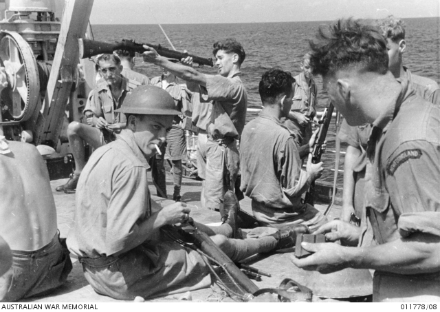 Some members of the RAF and RAAF who escaped from Singapore shortly ...