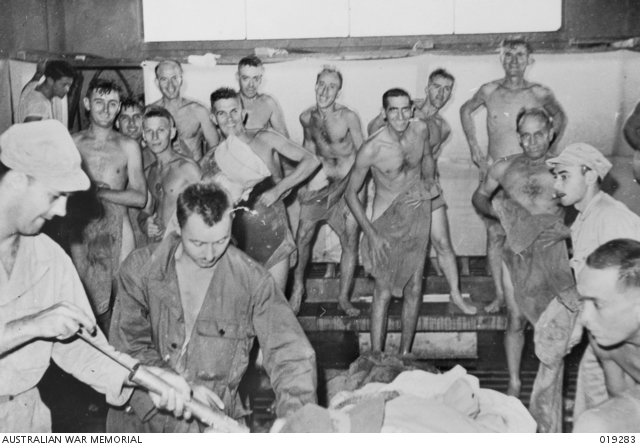 Yokohama, Japan. 1945. Some Australian ex-prisoners of war (POWs ...