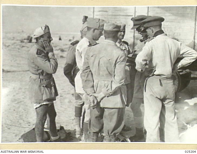 WESTERN DESERT, EGYPT. 1942-10-27. ITALIAN OFFICERS, PRISONERS OF WAR ...