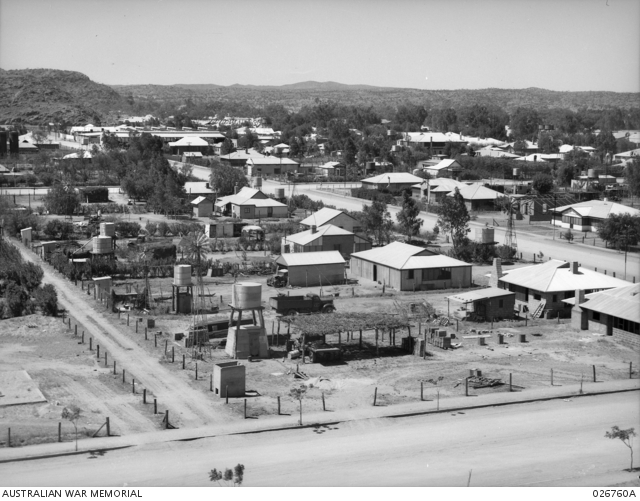 ALICE SPRINGS, NT. 19420928. PANORAMA OF ALICE SPRINGS FROM BILLYGOAT
